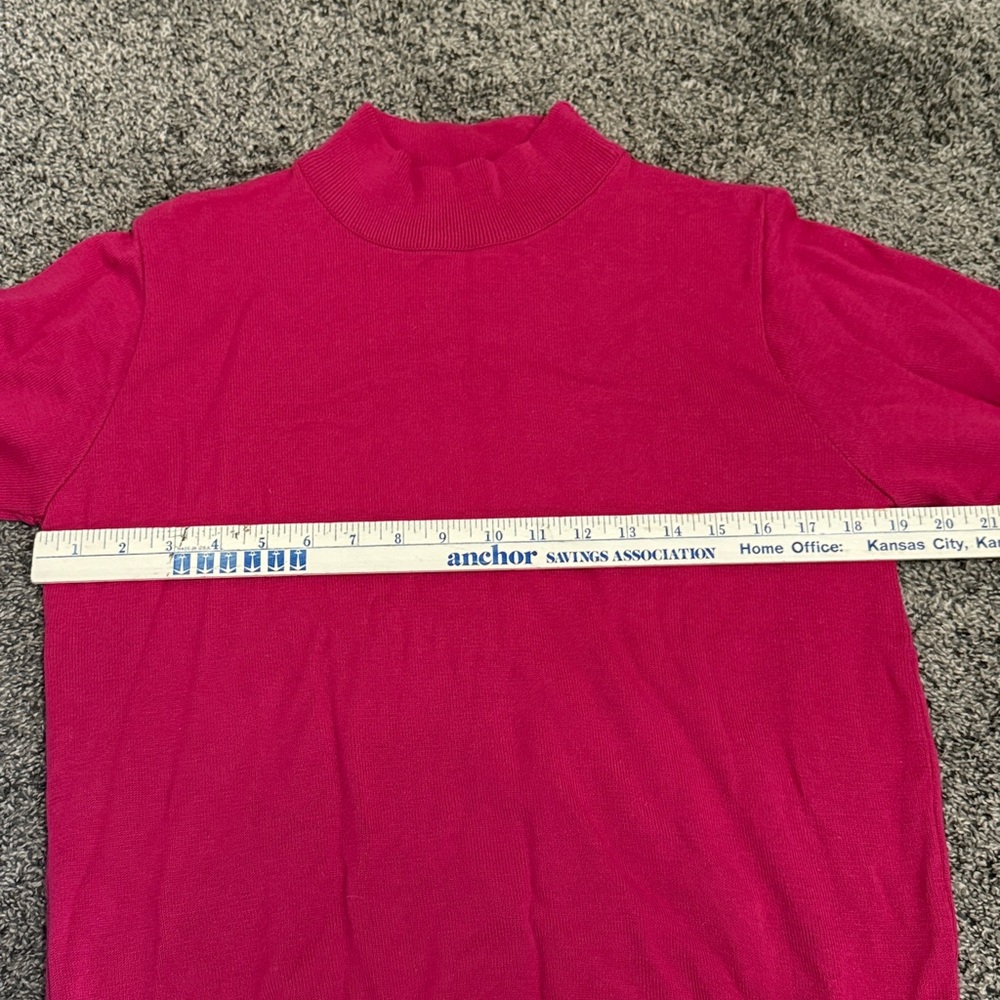 Vintage Pink Mock Turtleneck Sweater - Picture 8 of 10